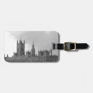 Black White Palace of Westminster Bagagebricka
