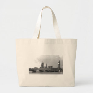 Black White Palace of Westminster Jumbo Tygkasse