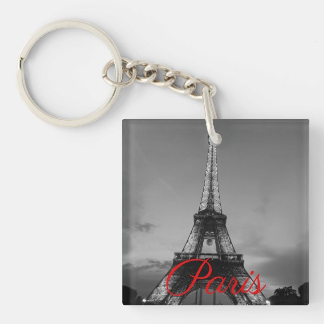 Black White Paris City Night Eiffel Torn European (Framsidan)