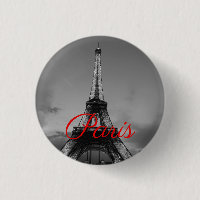 Black White Paris City Night Eiffel Torn European