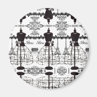 Black White Paris Mode Mannequin