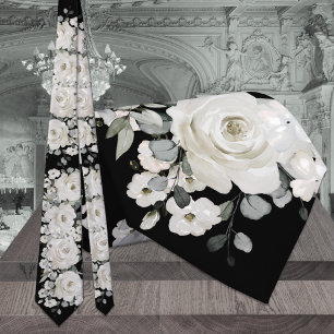 Black & White Peony Sage Eucalyptus Bröllop Slips