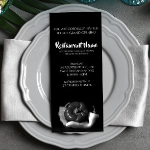 Black White Pepper Trio Restaurant Grand Open Inbjudningar