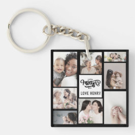 Black White Photo Collage Gift Lycklig Mors dag