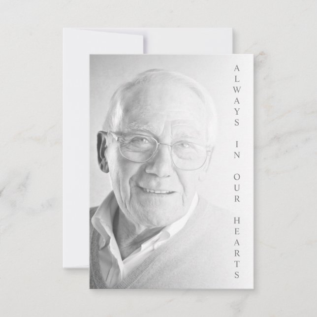 Black & White Photo for Funeral Service (Framsida)