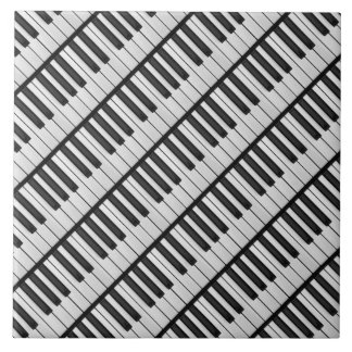 Black & White Piano Nycklar Kakelplatta