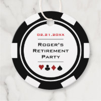 Black White Poker Chip Casino Theme Pension