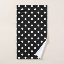 Black & White Polka Dot Modern Abstrakt Mönster