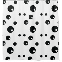 Black & White Polka Dot Mönster Design