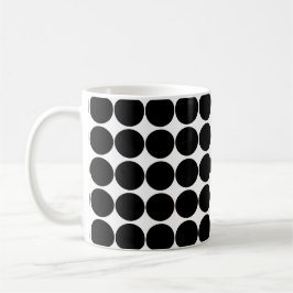 Black & White Polka Dot Mugg
