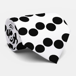 Black White Polka dots Mönster Slips