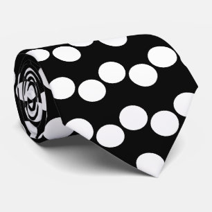 Black White Polka dots Mönster Slips