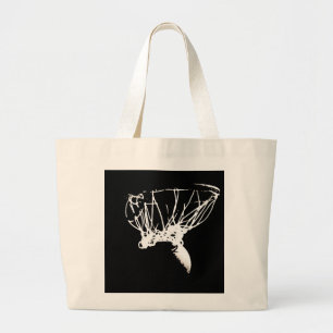 Black White Pop Art Basketball Jumbo Tygkasse