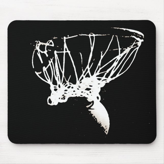 Black White Pop Art Basketball Musmatta (Framsidan)