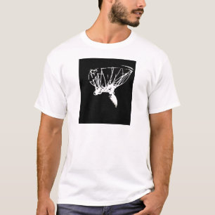 Black White Pop Art Basketball T Shirt