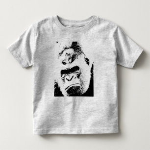Black & White Pop Art Gorilla T Shirt