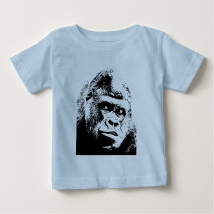 Black White Pop Art Gorilla Tee
