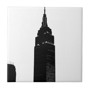 Black & White Pop Art New York Kakelplatta