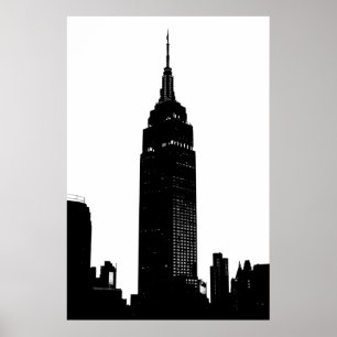 Black & White Pop Art New York Poster