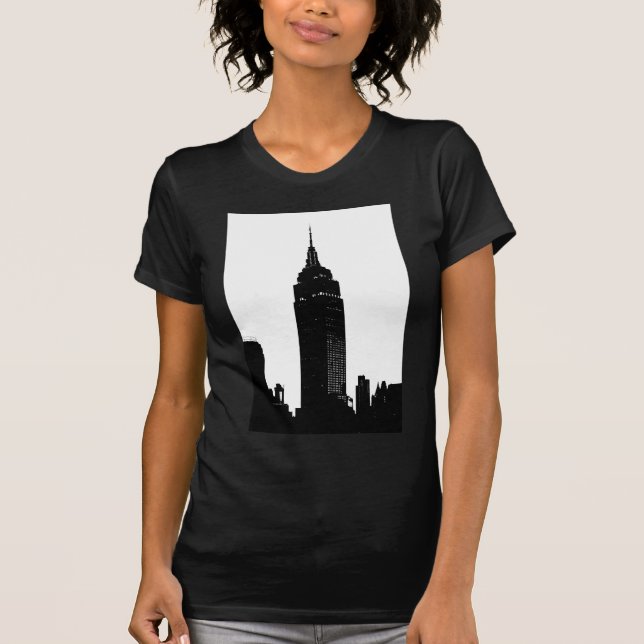 Black & White Pop Art New York T-shirt (Framsida)