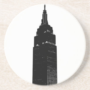 Black & White Pop Art New York Underlägg Sandsten