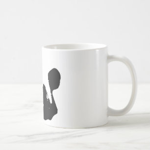 Black White Pop Art Panda Kaffemugg