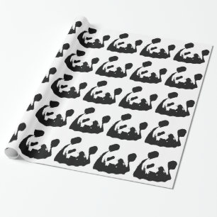 Black White Pop Art Panda Presentpapper