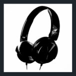 Black White Pop Art Stil-hörlurar Poster<br><div class="desc">Hip hop,  R&B,  Sten,  Heavy Metall,  Techno,  Punk,  Rap,  Classic,  African American,  Jazz... . Vi kärlek musik,  vi kärlek lyssnar på cd,  radio. Upplev videoklipp,  mixer,  mixer,  omblandningar,  omslag och omslag.</div>