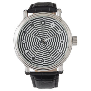 Black & White Radiation (binär) av Kenneth Yoncich Armbandsur