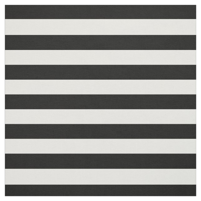 Black White Rand Modern Mönster Chic Trendig Tyg (Provkarta)