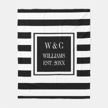 Black White Rand Snyggt Monogram