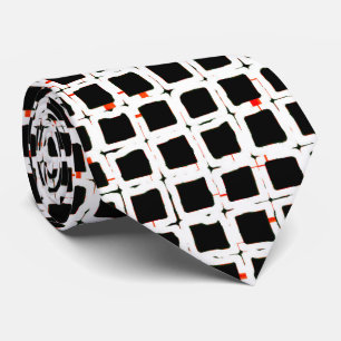 Black White Red Abstrakt Mönster Chic Slips