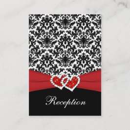 Black White Red Damask, Heartors-hölje Tilläggskort