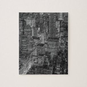 Black White Red New York City Skyline Pussel
