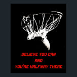 Black White Red Pop Art Basketball Poster<br><div class="desc">Jag Kärlek den här leken. Populära sportar - Basketball Game Boll-bild.</div>