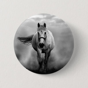 Black White Running Horse Freedom Knapp