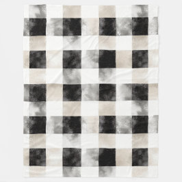 Black White Silver Rustic-jul Fleecefilt