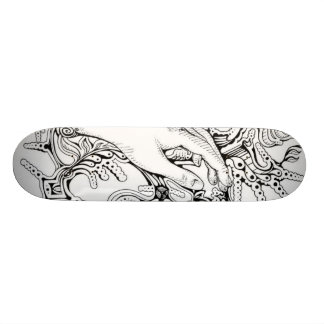 black&White Skateboard Bräda 19,5 Cm