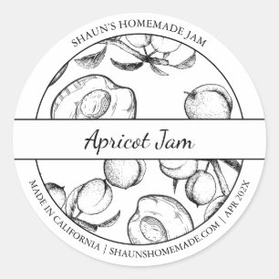 Black & White Sketch Apricot Sylt etikett