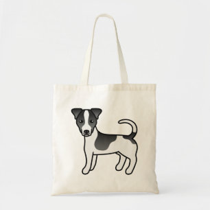 Black & White Smooth Jackar Jack Russell Terrier H Tygkasse