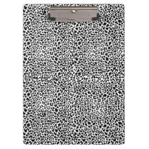 Black & white snow leopard print 