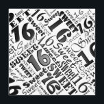Black&White söt födelsedagsfest inbjudan 16<br><div class="desc">Modern stilfull födelsedagsfest inbjudan för sötsak 16. Skräddarsy den,  genom att tillfoga din händelse,  specificerar,  stilsortsstil,  stilsortsformatet & färg och att uttrycka på baksidaen av kortet. Du kan finna andra befordrings- produkter som matchar detta kort i mitt lager.  Om du har några ifrågasätter eller,  förfrågan behar kontaktar mig.</div>