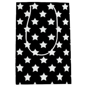 Black White Stars Mönster dekorativ