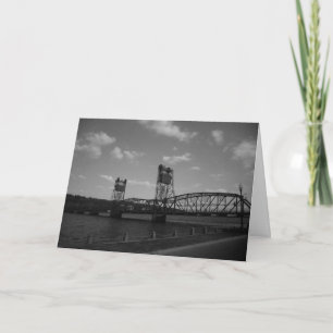 Black & White Stillwater Lift Bridge Snart Frisk K Kort