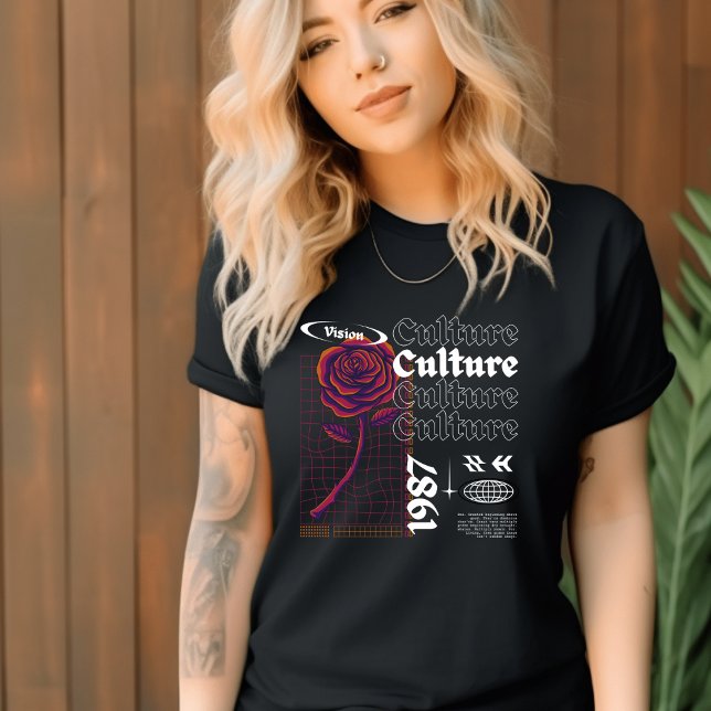 Black & White Streetwear Culture T-Shirt (Skapare uppladdad)