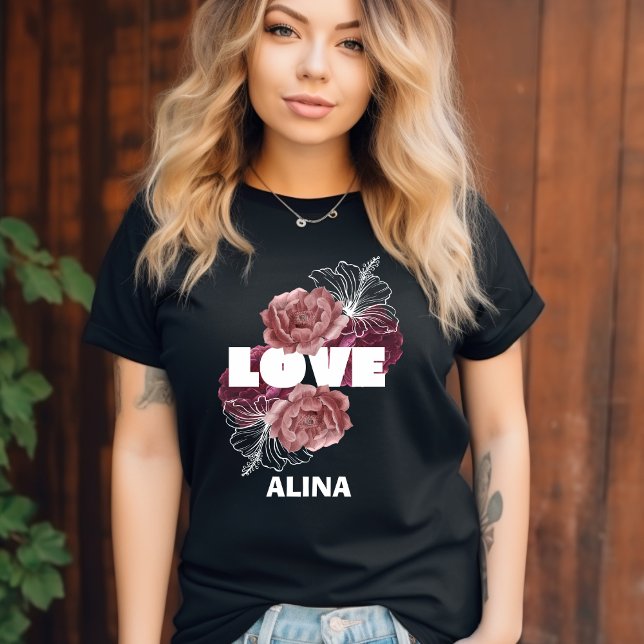Black & White Streetwear KÄRLEK T-Shirt (Skapare uppladdad)