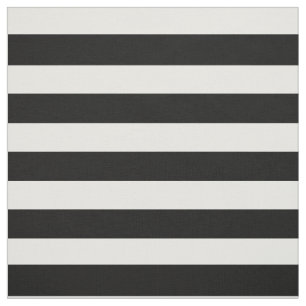 Black White Stripe Modern Bröllopsfest Tyg