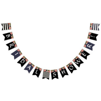 Black White Stripe Vintage Ro Möhippa Vimplar