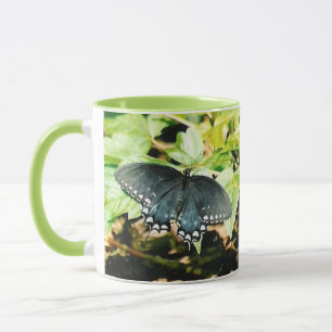 Black White Swallowtail Butterfly Photo Mugg