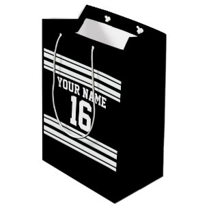 Black White Team Jersey Anpassningsbar Number Namn